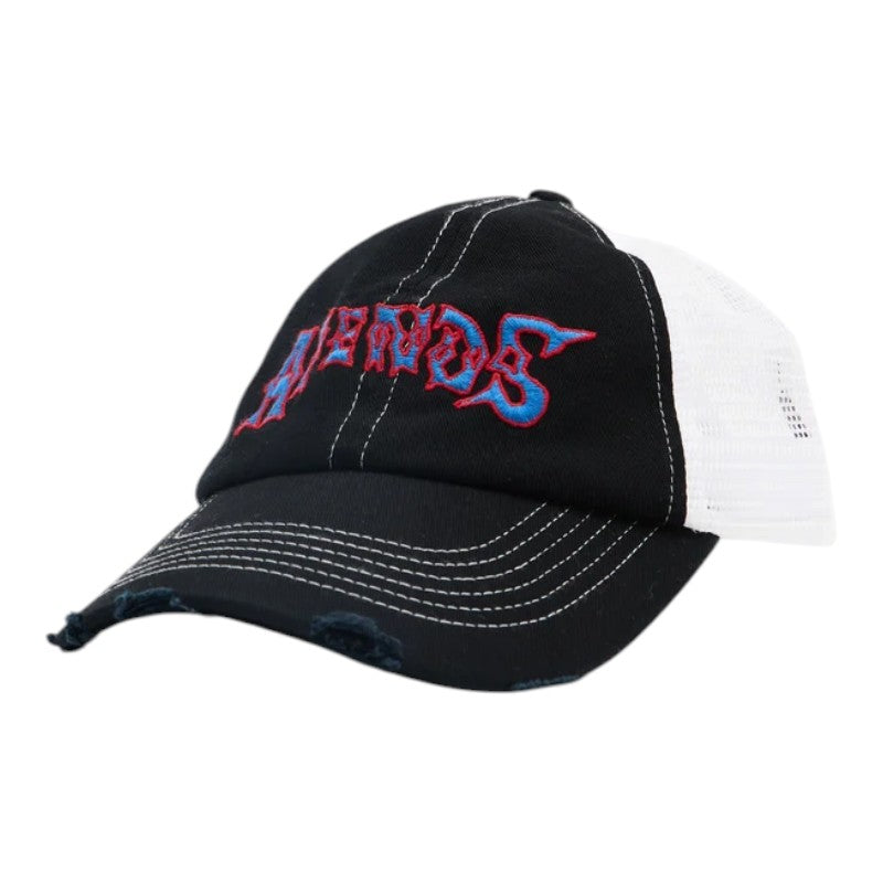 Afends Mot Six Panel Cap - Stone Black