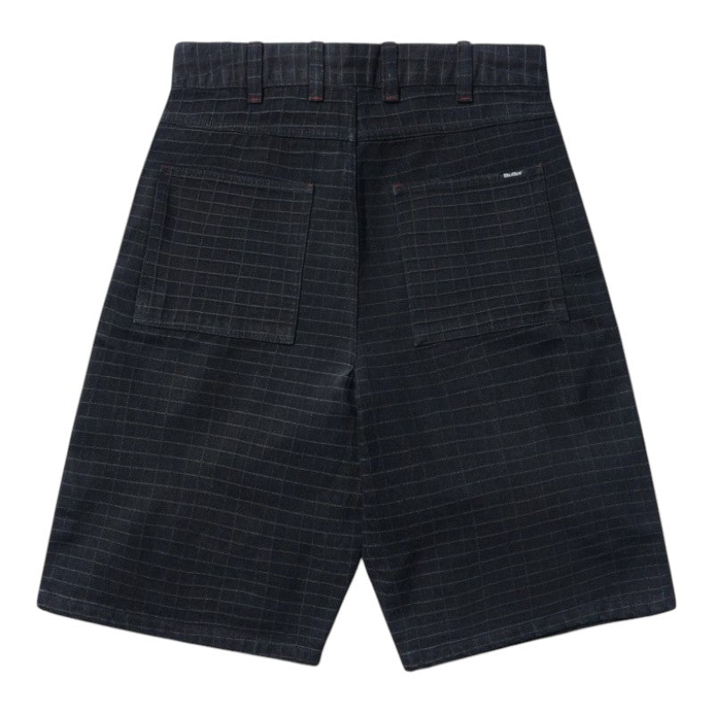 Butter Big Grid Denim Shots - Overdyed Black