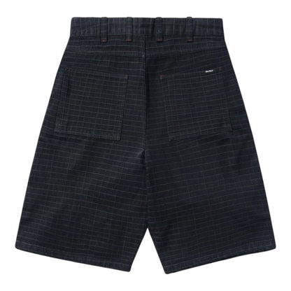 Butter Big Grid Denim Shots - Overdyed Black