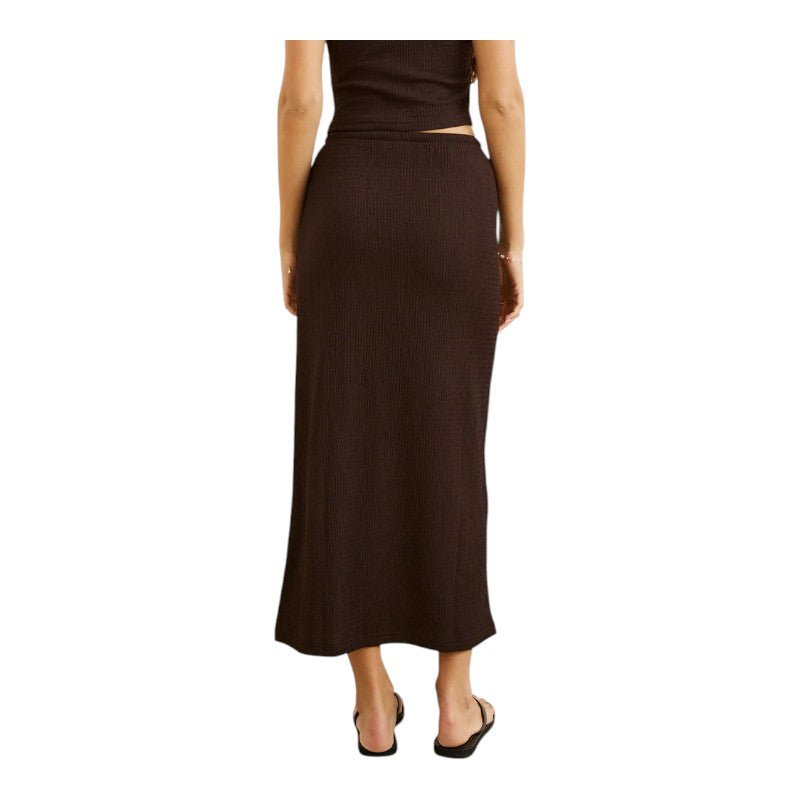 Rhythm Indie Maxi Skirt - Chocolate