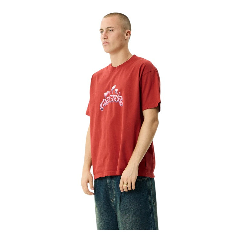 Afends Devotion Heavyweight Boxy Tee - Vintage Ketchup