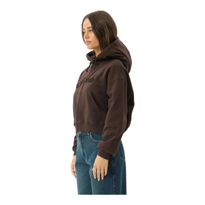 Afends Kourt Zip Hood - Coffee