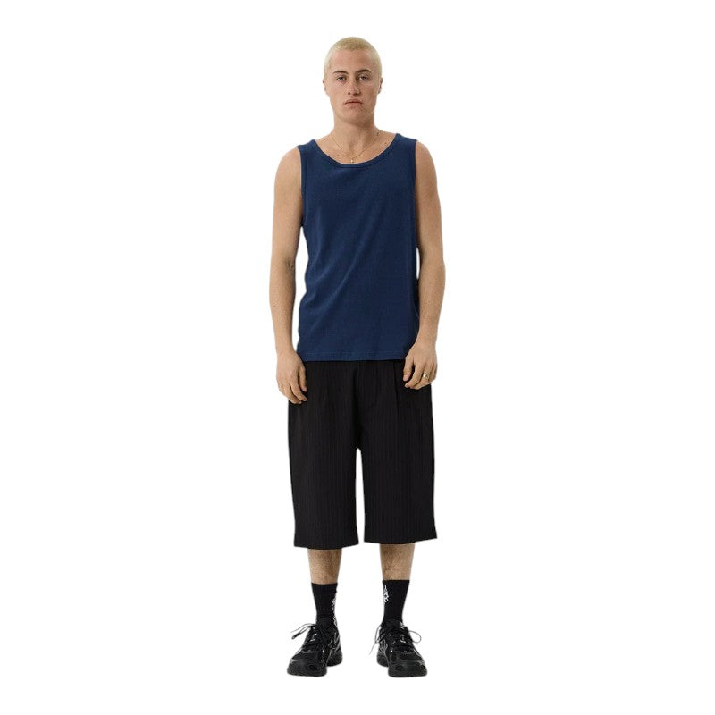 Afends Paramount Rib Singlet - Navy