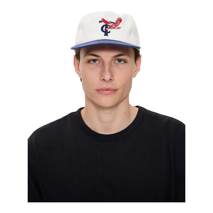 Thrills Double Down 5 Panel Cap - Heritage White/Guardian Navy