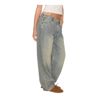 Thrills Sloan Low Rise Barrel Jean - Granite Green Tint