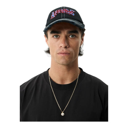 Afends Mot Six Panel Cap - Stone Black