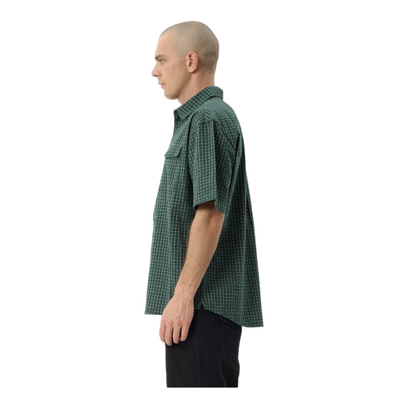 Afends Reverb Shirt - Pine Check