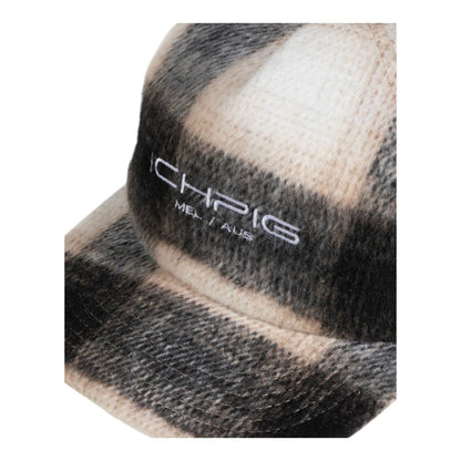 ICHPIG Checkline Strapback Cap - Cream Plaid
