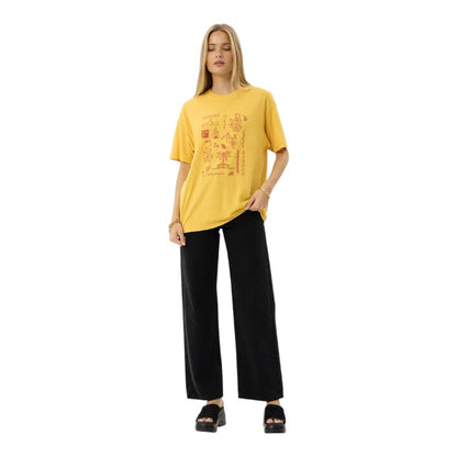Afends Holly Oversized Tee - Mango