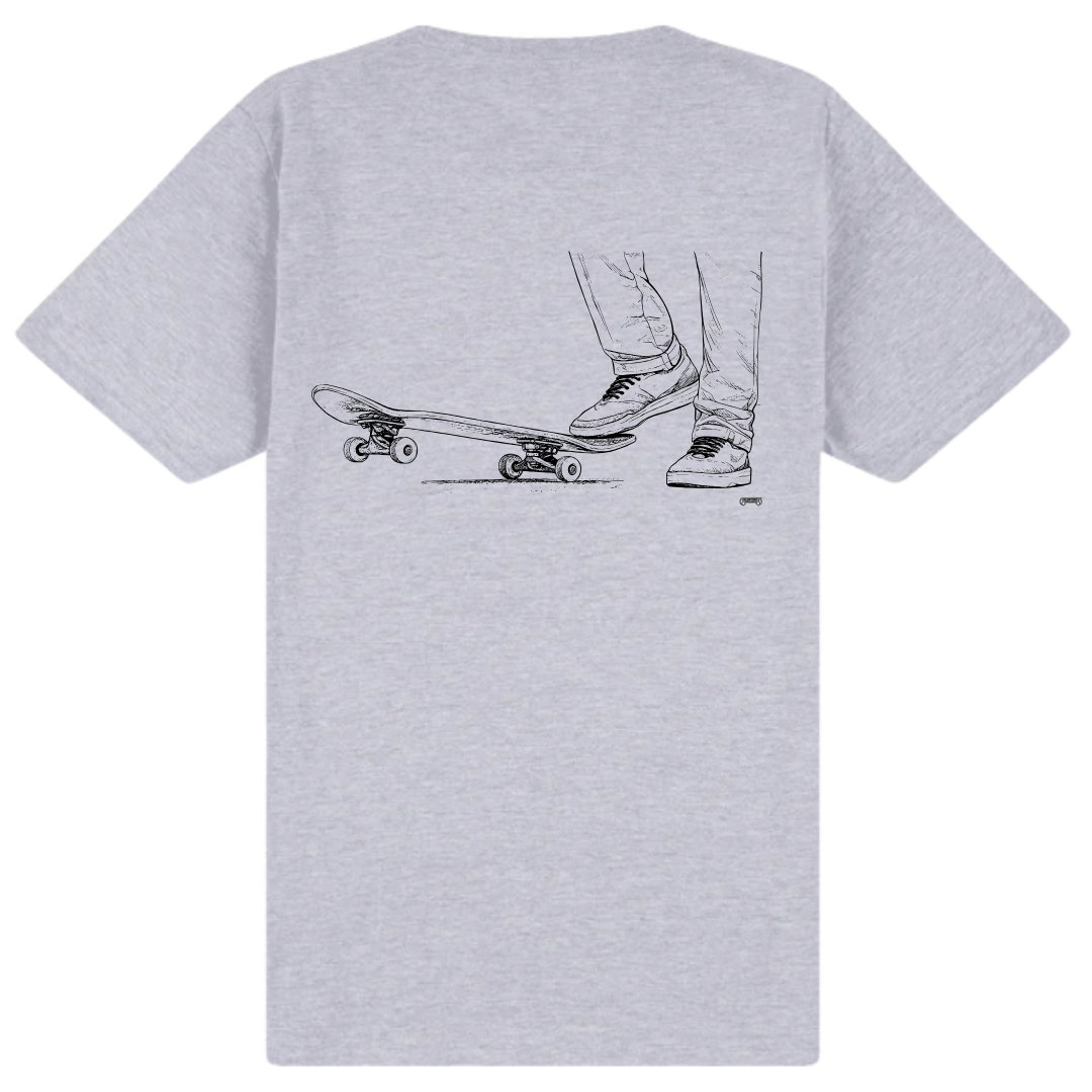 Cheapskates Go Again Tee - Grey Marle