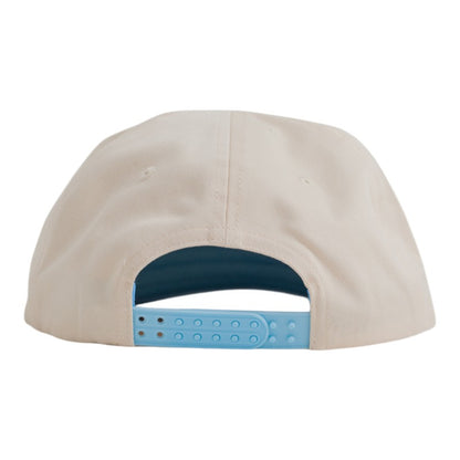 Crate Scripted Cord Snapback - Tofu/Light Blue