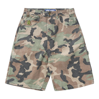 Butter Weathergear Denim Shorts - Woodland Camo