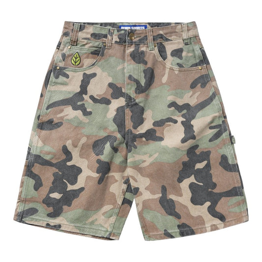 Butter Weathergear Denim Shorts - Woodland Camo