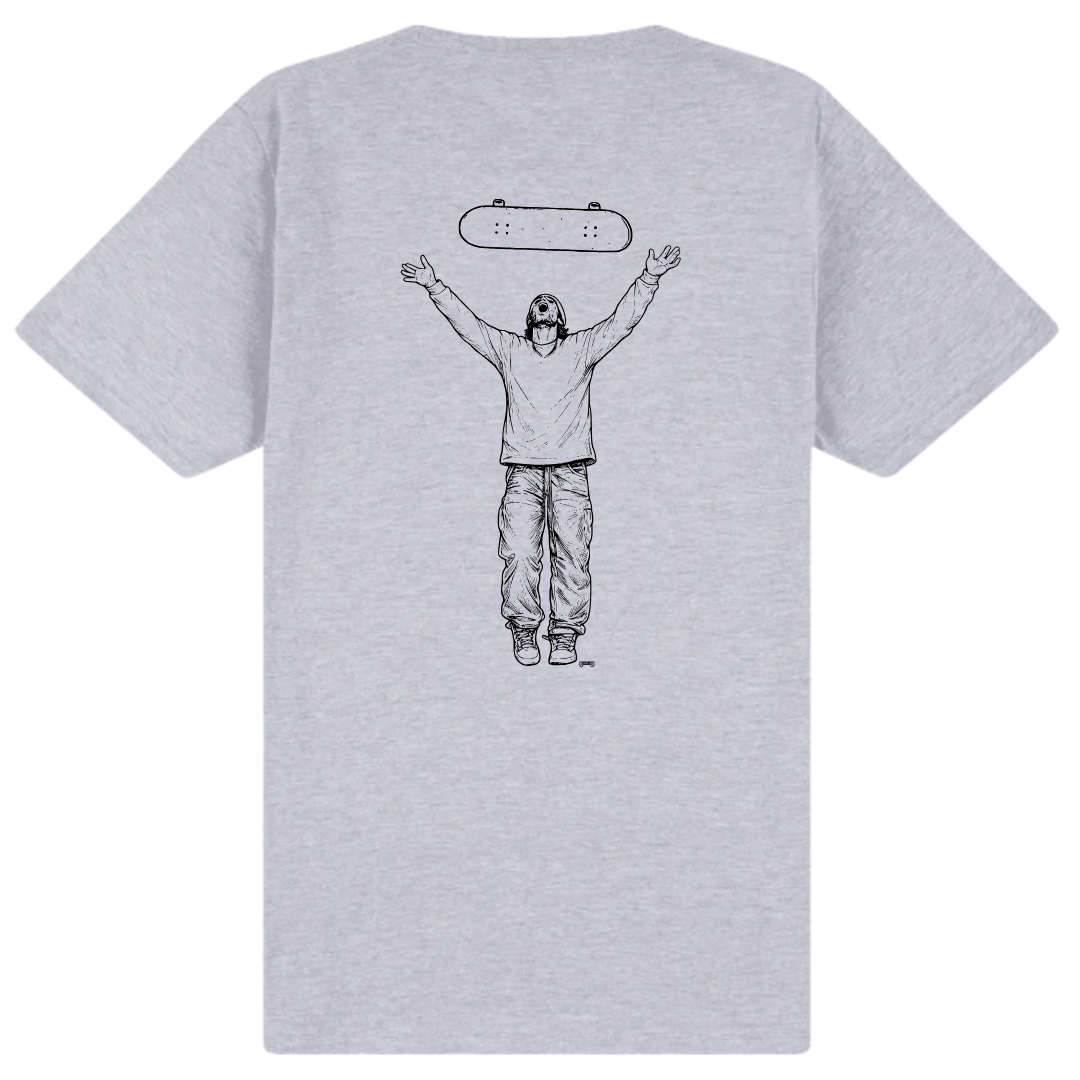 Cheapskates Go Free Tee - Grey Marle