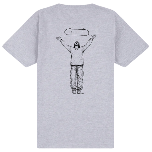 Cheapskates Go Free Tee - Grey Marle