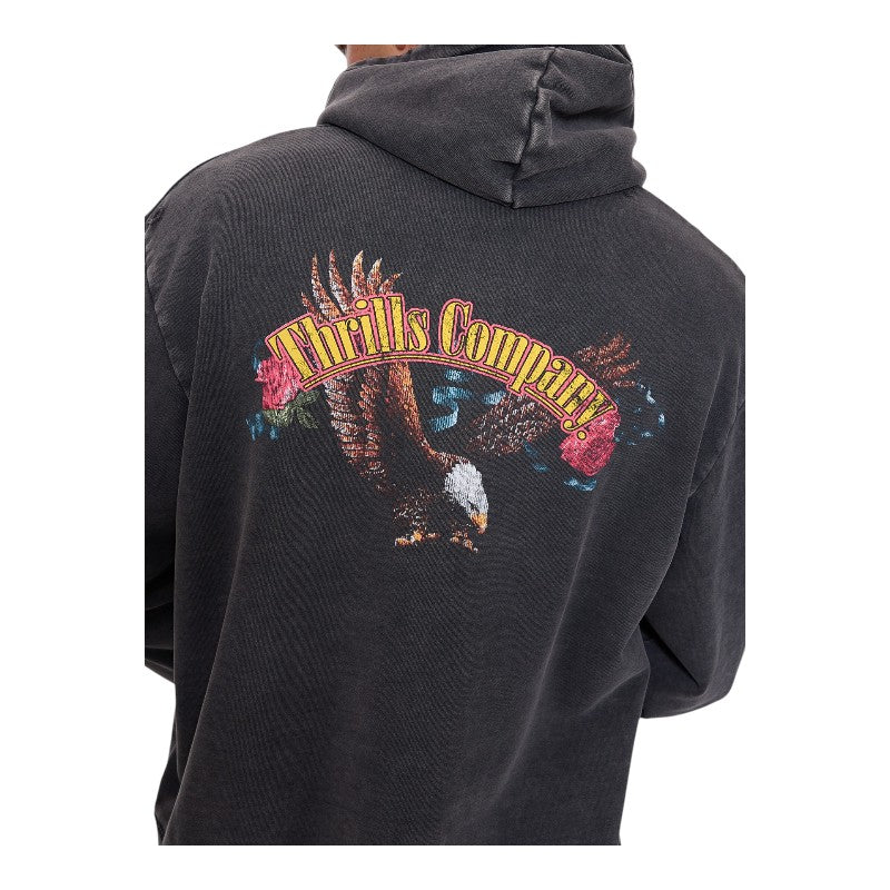 Thrills Fury Slouch Pull on Cropped Hood - Temple Grey