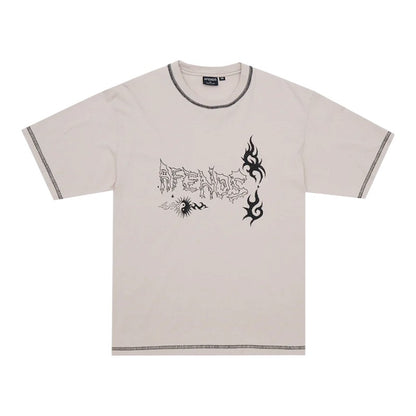 Afends Yang Heavyweight Tee - Moonbeam
