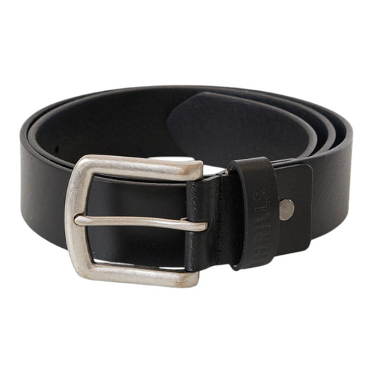 Thrills Leather Belt - Black