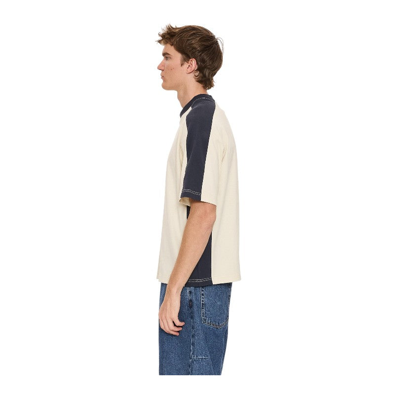 Thrills Fusion Panel Cropped Tee - Heritage White