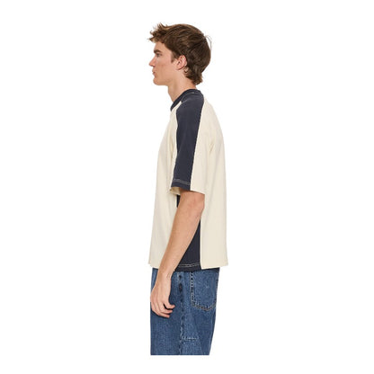 Thrills Fusion Panel Cropped Tee - Heritage White