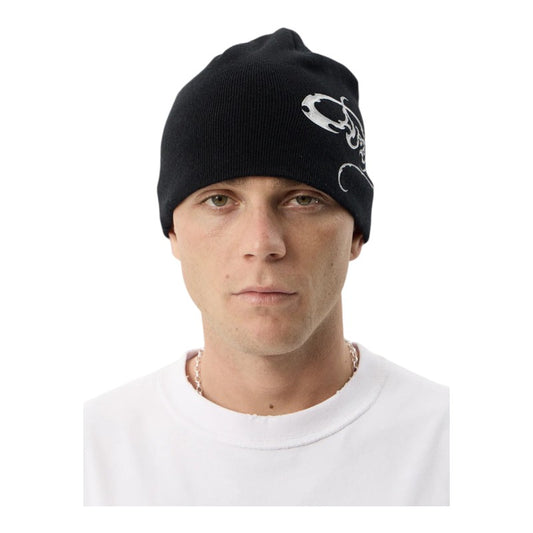 Afends Razor Skull Beanie - Black
