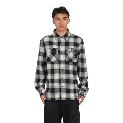 Huffer 9 to 5 Check Shacket - Moonrock Check