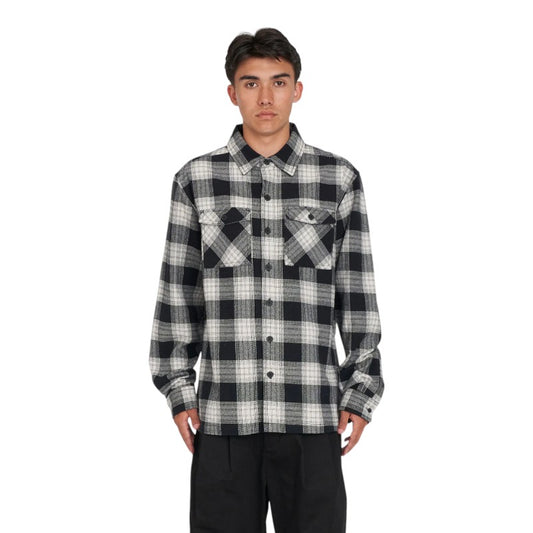 Huffer 9 to 5 Check Shacket - Moonrock Check