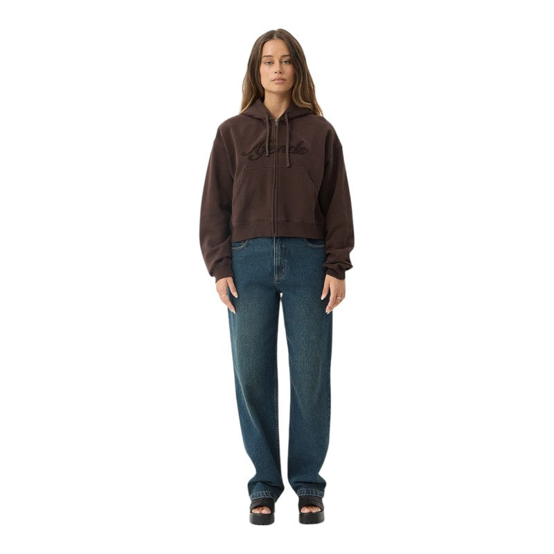 Afends Kourt Zip Hood - Coffee