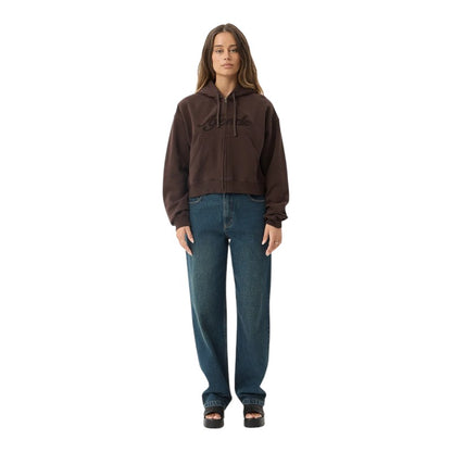 Afends Kourt Zip Hood - Coffee