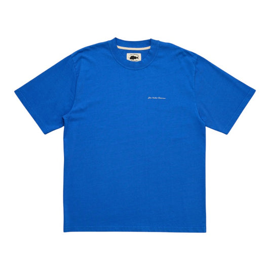 J.A.F Script Heavy Shore Tee - Cobalt