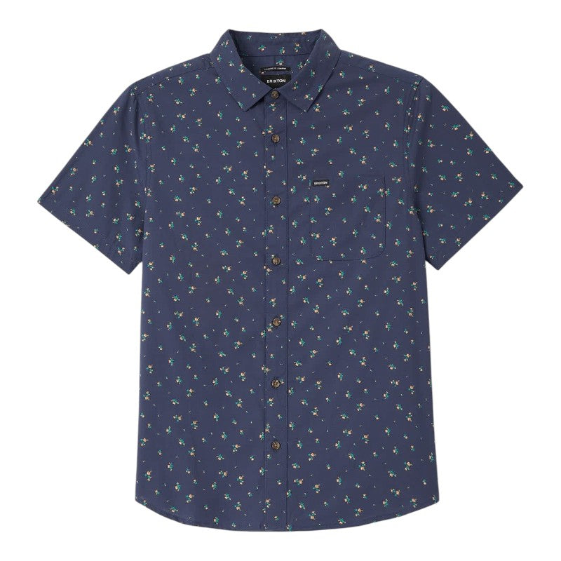 Brixton Charter Print Shirt - Washed Navy/Micro Floral