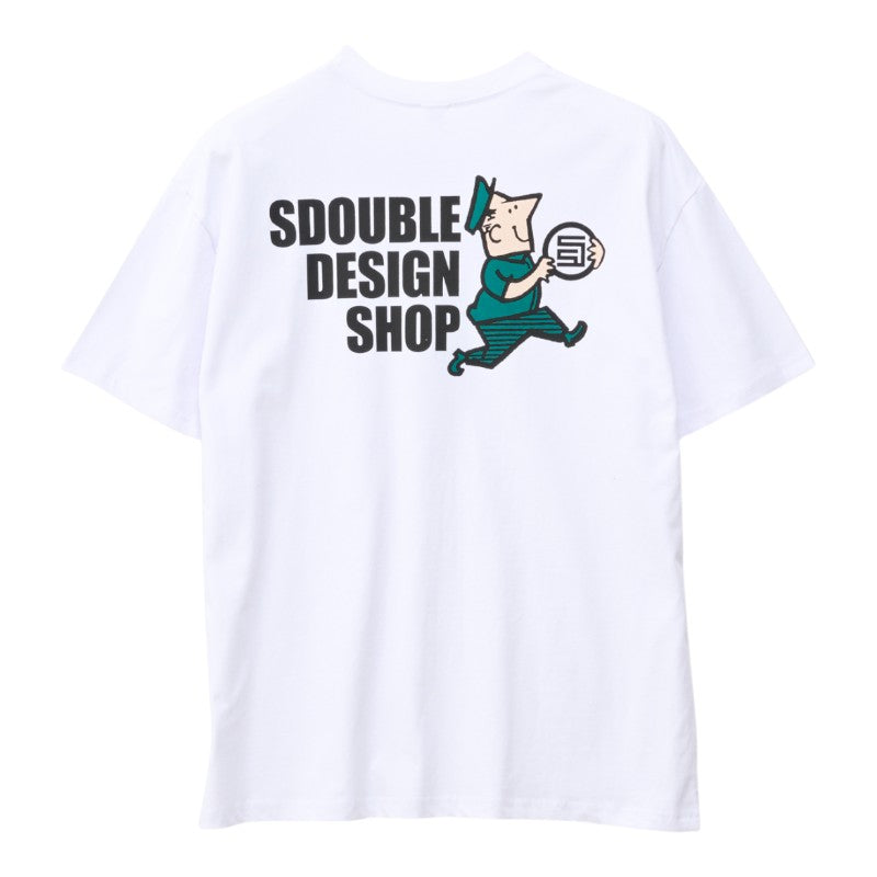 SDouble Man With A Dot Tee - White