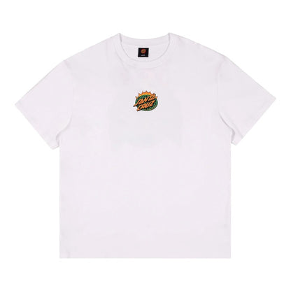Santa Cruz Kendall End Of The Dot Centre Tee - White