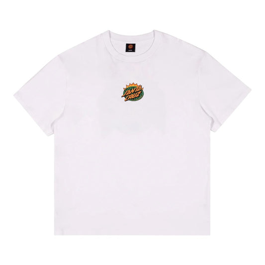 Santa Cruz Kendall End Of The Dot Centre Tee - White