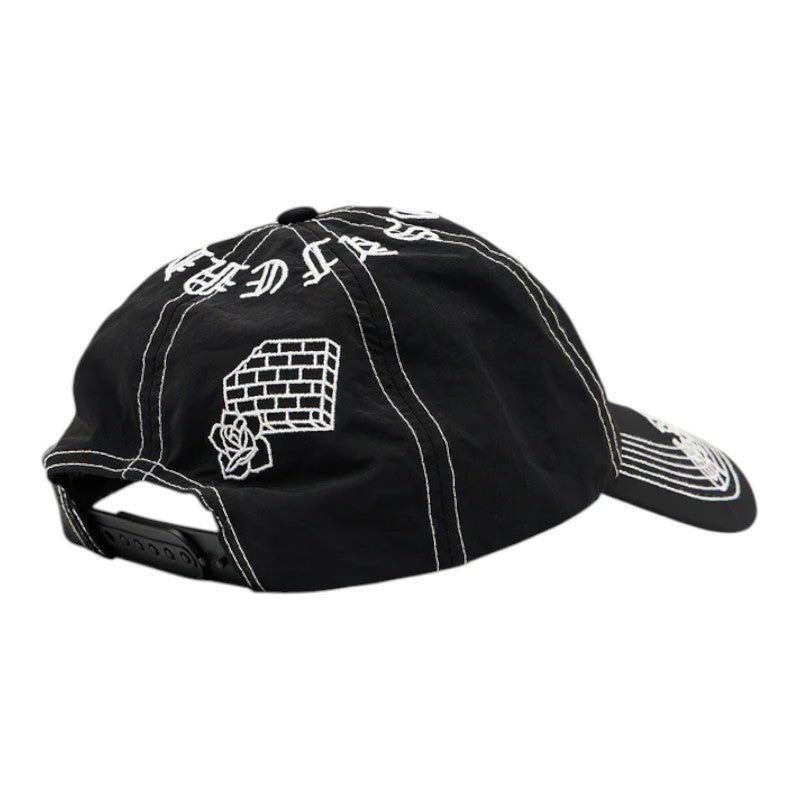 Afends Motor Six Panel Cap - Black