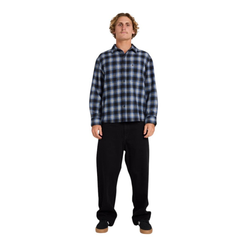 Volcom Psycho Flannel - Light Navy