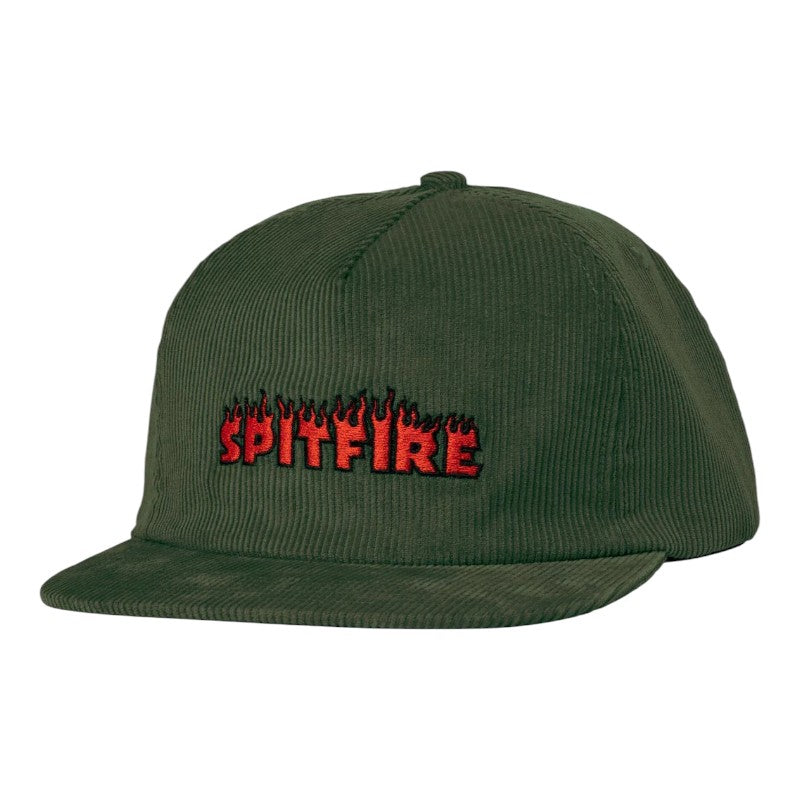 Spitfire Demonseed Script Snapback - Dark Green