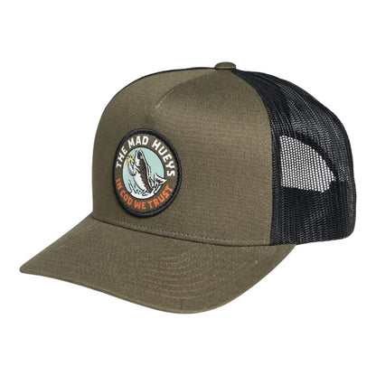 Mad Hueys Trust Cod Twill Trucker - Olive
