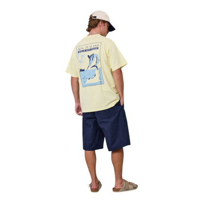 J.A.F Salty Anglers Sea Tee - Dawn Yellow