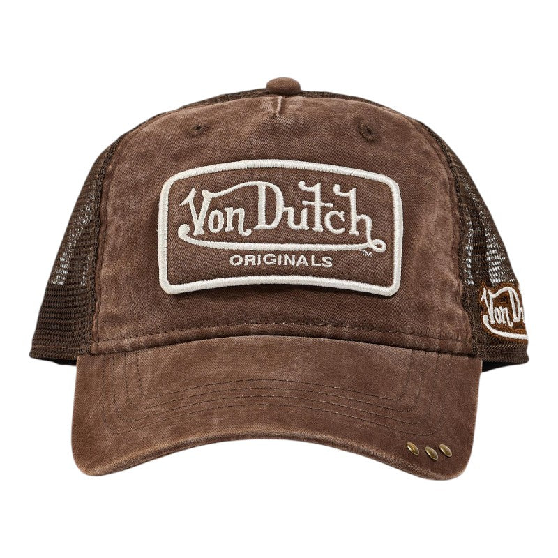 Von Dutch Originals Super Patch Trucker Cap - Brown