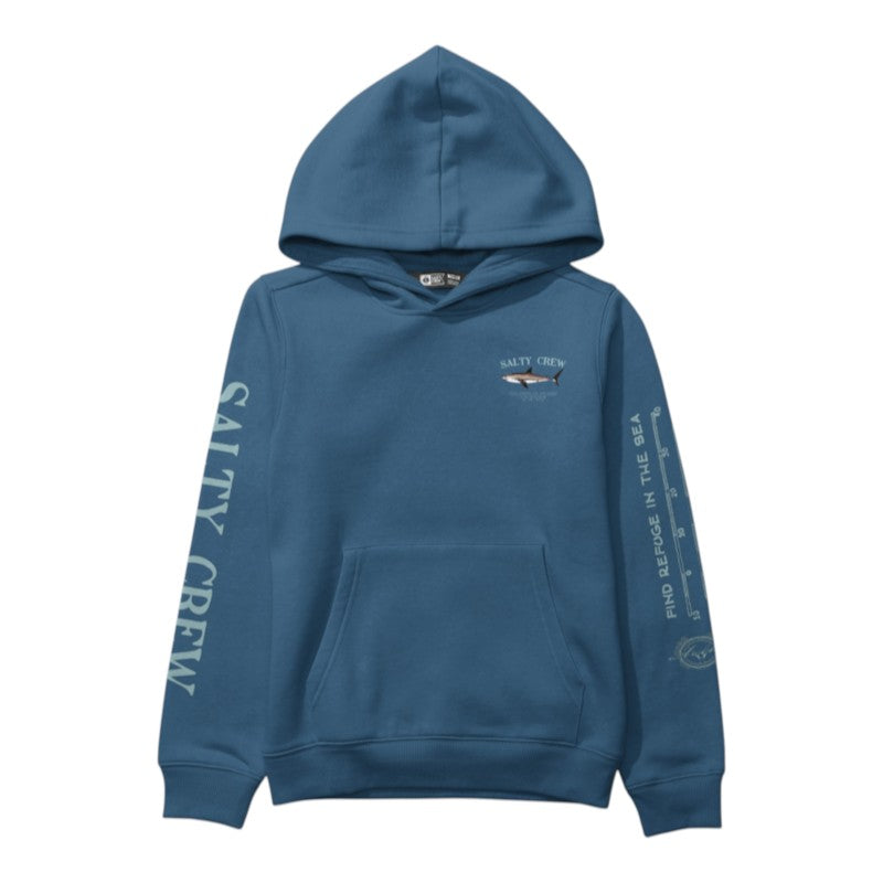 Salty Crew Bruce Youth Hood - Cast Blue