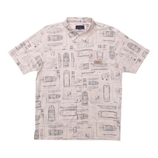 Salty Crew Whaler Shirt - Bone