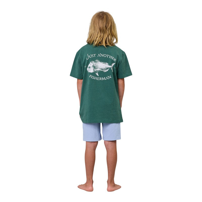 J.A.F Youth Snapper Tee - Dusk Pine