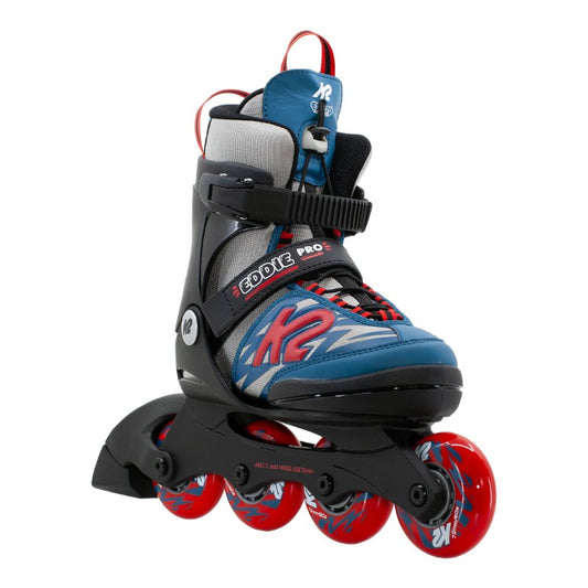 K2 Eddie Pro Youth Inline Skates - Grey/Blue