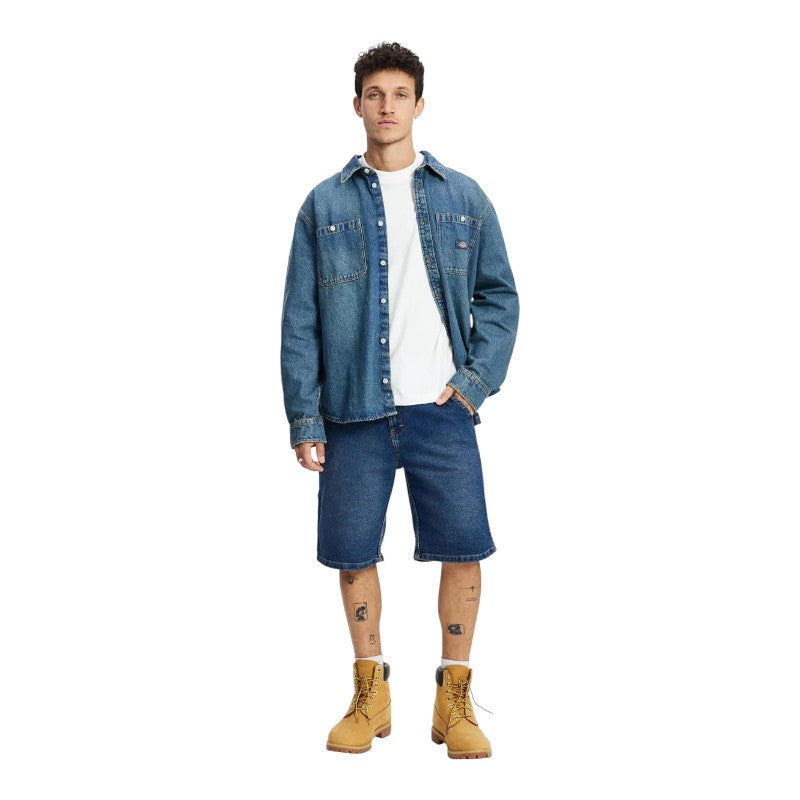 Dickies Relaxed Denim Utility Shorts 11" - Denim Medium Wash