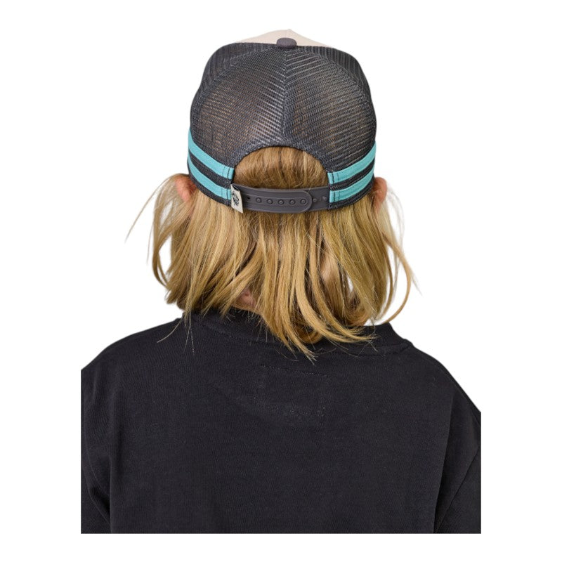 J.A.F Youth Kahawai Lorry Cap - Cream/Charcoal