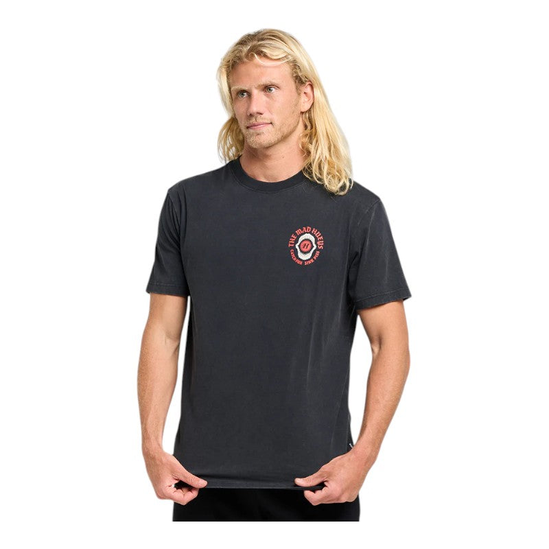 Mad Hueys Shark Tins Tee - Washed Black