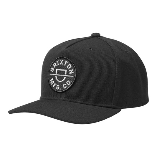 Brixton Crest Snapback - Black