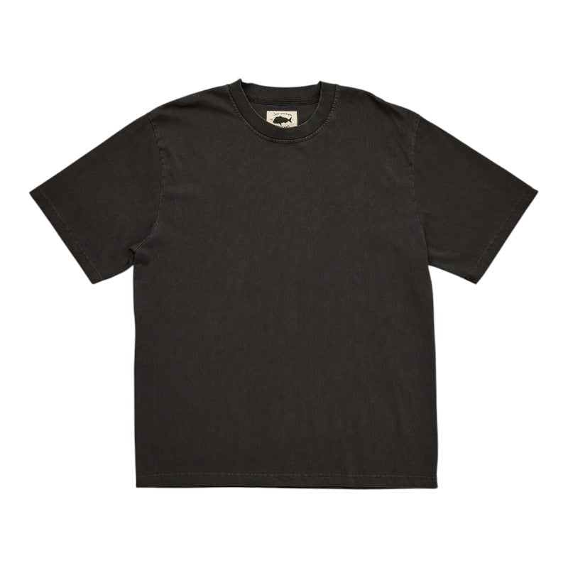 J.A.F Script Heavy Shore Tee - Aged Black