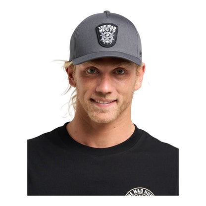 Mad Hueys Ship Wheel Beers Snapback - Charcoal